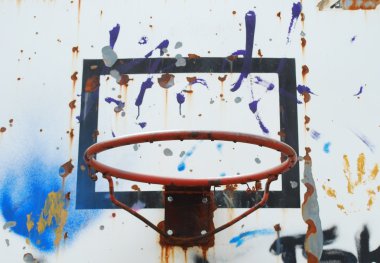 Basketball hoop (background) clipart