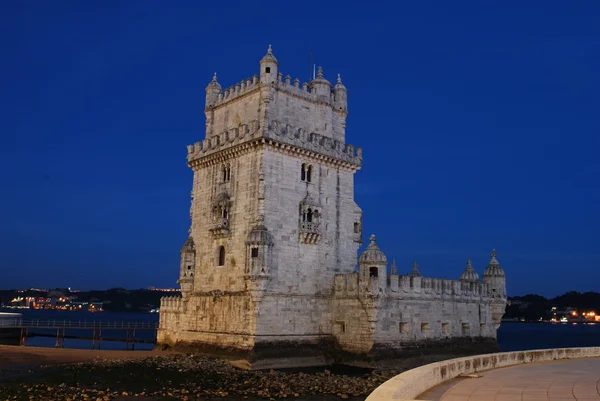 Wieża Belém w Lizbonie, Portugalia (zachód słońca) — Zdjęcie stockowe