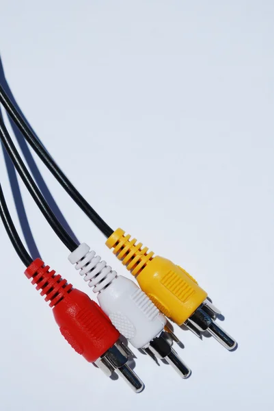 Cables de vídeo y audio — Foto de Stock