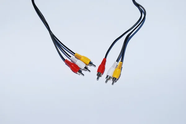 Cables de vídeo y audio — Foto de Stock