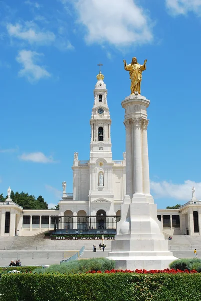 View of the Sanctuary of Fatima, in Port — Stock Photo, Image