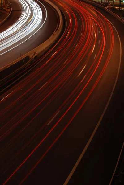 (車ぼかしミズーリ都市の高速道路交通 — ストック写真