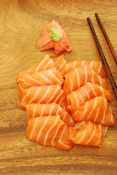 Sashimi jídlo s lososem — Stock fotografie