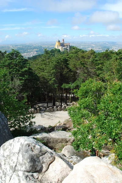 Colorful Palace of Pena landscape view i — Stock Photo, Image