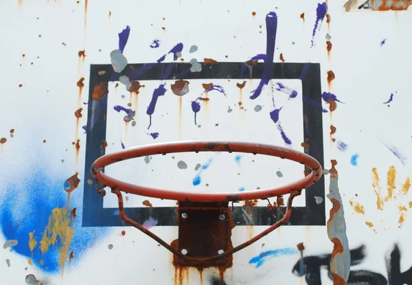 Basketballkorb (Hintergrund) — Stockfoto