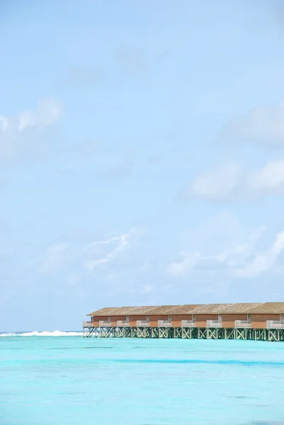 Villas de agua en Maldivas —  Fotos de Stock