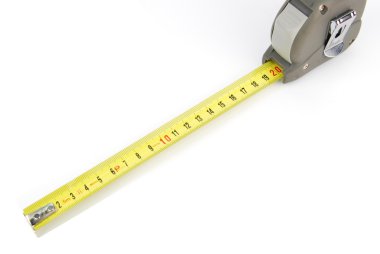 Retractable steel tape measure clipart