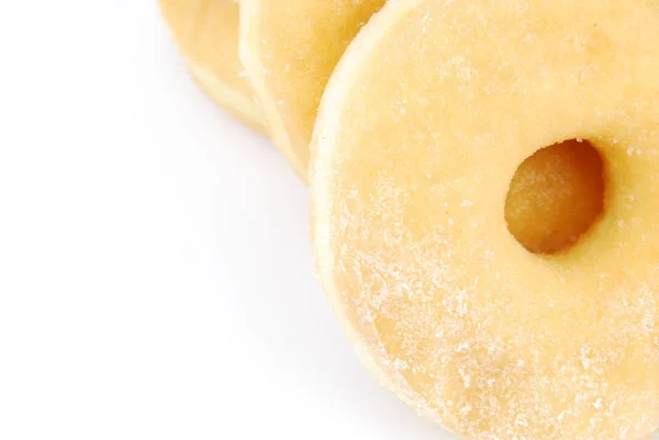 Sweet donuts (white background) — Stock Photo, Image