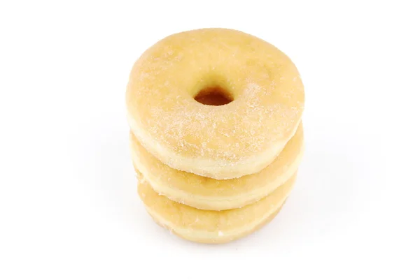 Sweet donuts (white background) — Stock Photo, Image