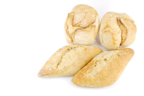 Bos van verse en huisgemaakte wit brood — Stockfoto