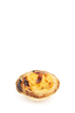 Portugese pastry called pastel de nata clipart