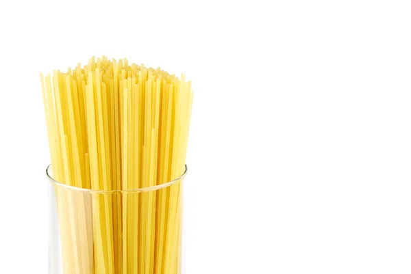 Паста Спагетті на скляній тарі — стокове фото