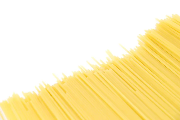 Spaghetti Pasta auf Weiß — Stockfoto