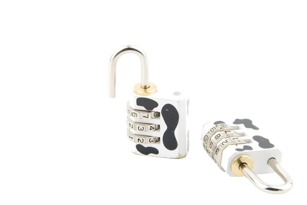 Cow pattern combination padlock — Stock Photo, Image