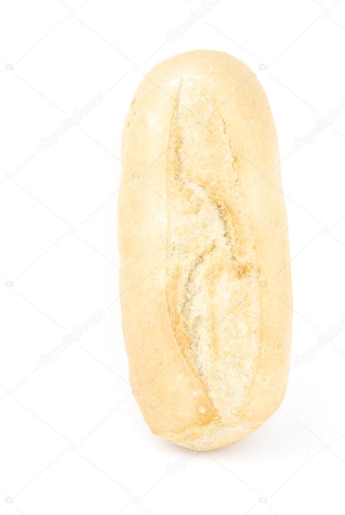 Fresh white bread called baguette