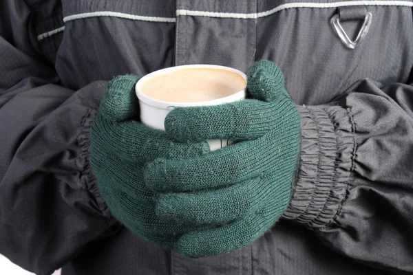 Kışın sıcak içecek. — Stok fotoğraf