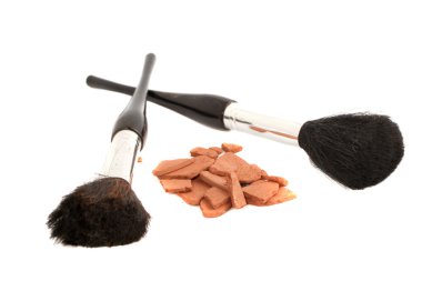 Bronzer and brushes clipart