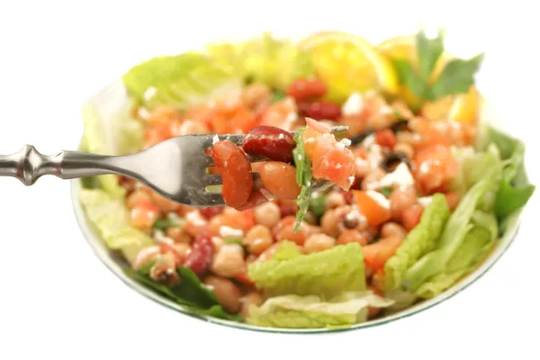 건강 한 채식 콩 샐러드 — 스톡 사진