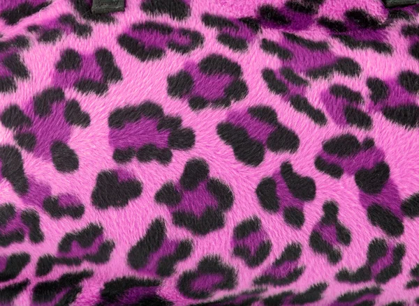 Růžový leopard umělé kožešiny pozadí — Stock fotografie