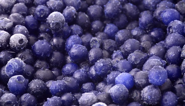 Delicious frozen wild blueberries — Stock Photo, Image