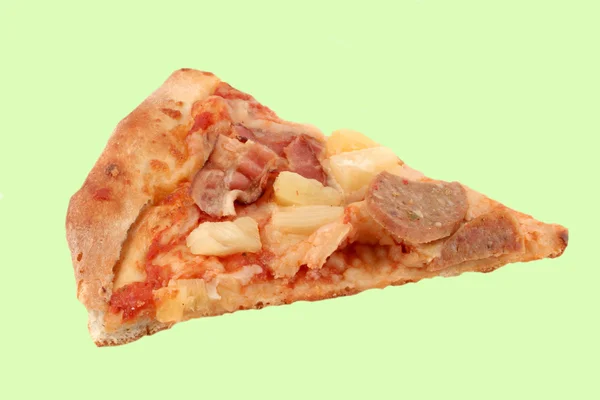Wit brood korst pizza — Stockfoto