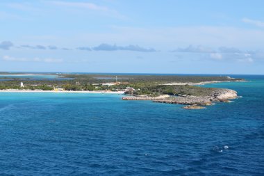 View of Half Moon Cay, Bahamas clipart