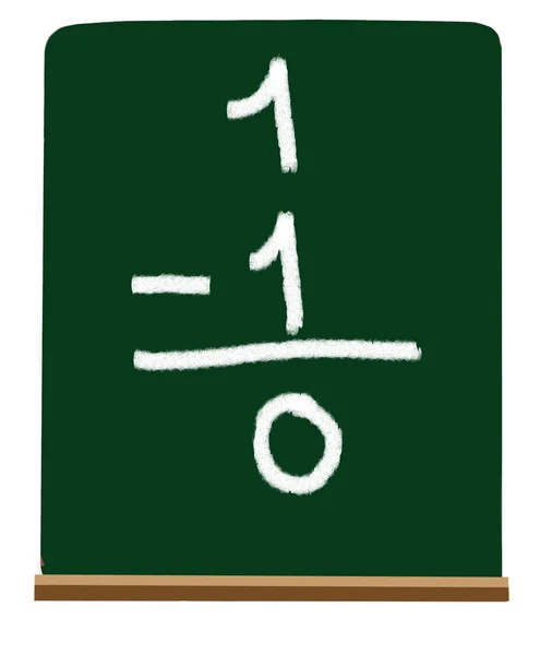 Primary school subtraction — Stock Photo, Image