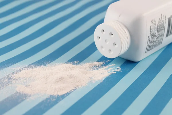 Spilled baby powder — Stock Photo, Image