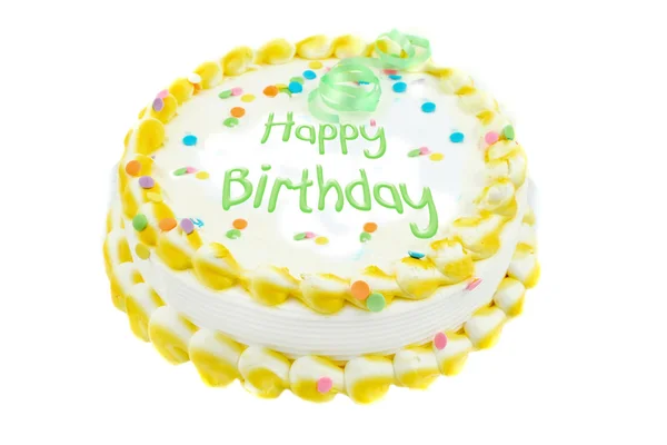 Feliz aniversário bolo festivo — Fotografia de Stock