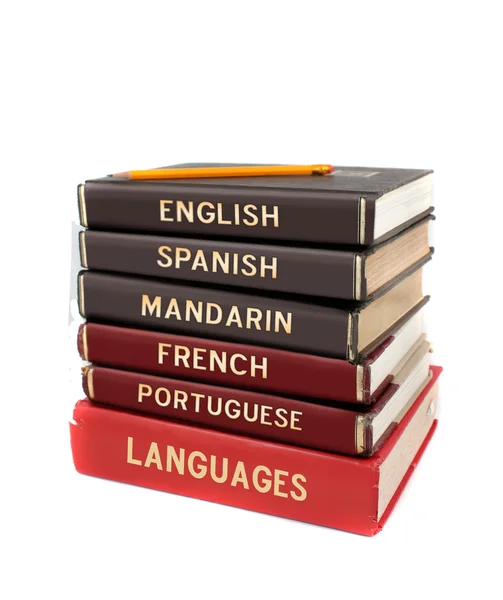 Language text books — Stock Photo, Image