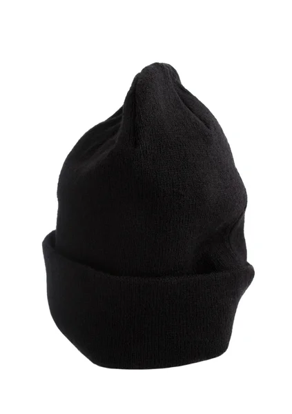Černé pletené čepice — Stock fotografie