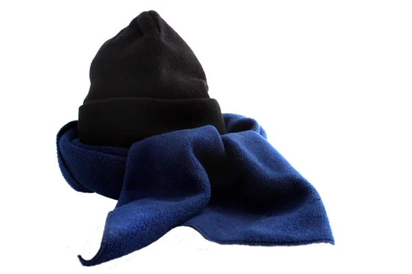 Zimní šátek a klobouk — Stock fotografie