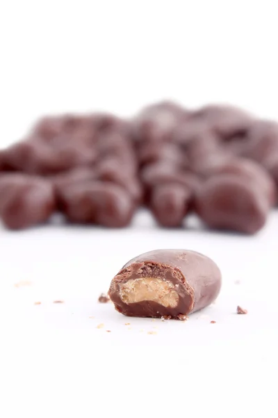 Çikolata kaplı kaju fıstığı — Stok fotoğraf