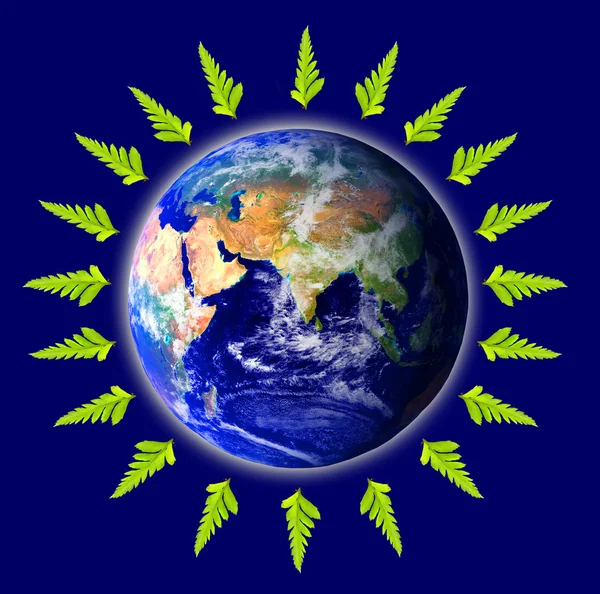 Ökologische und ökologische Erde — Stockfoto