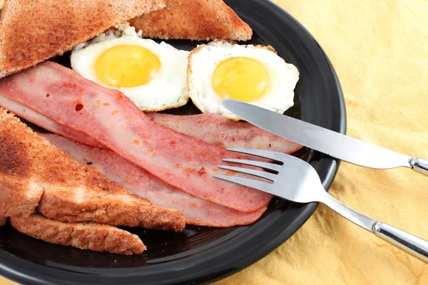 培根和鸡蛋早餐 — 图库照片