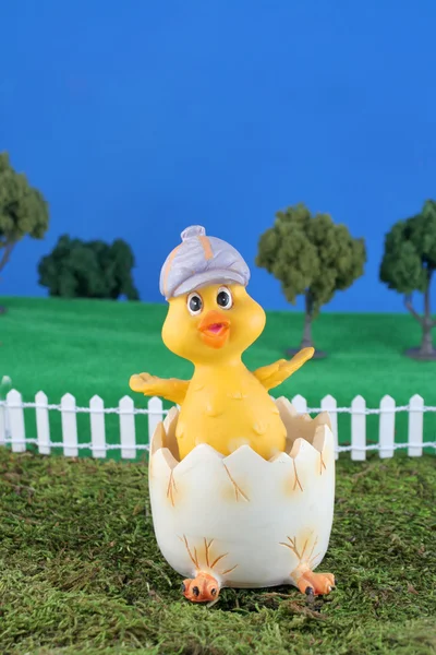 Easter hatched chick — Stock Photo, Image