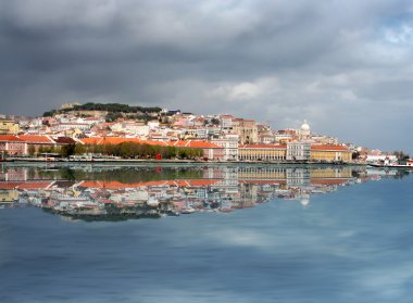 Lisbon skyline clipart