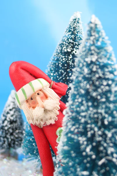 Hiding Santa Claus — Stock Photo, Image