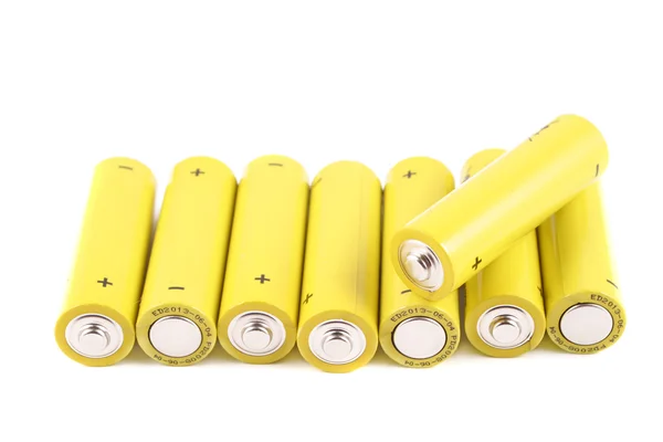Σωρό από μικρές μπαταρίες — Φωτογραφία Αρχείου
