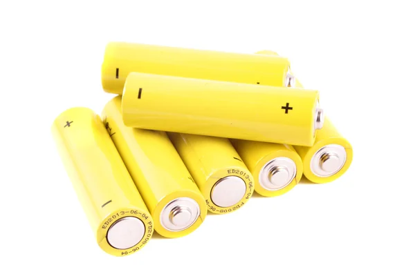 Montón de pequeñas baterías — Foto de Stock