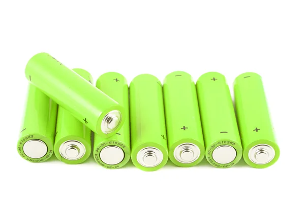Stapel van kleine batterijen — Stockfoto