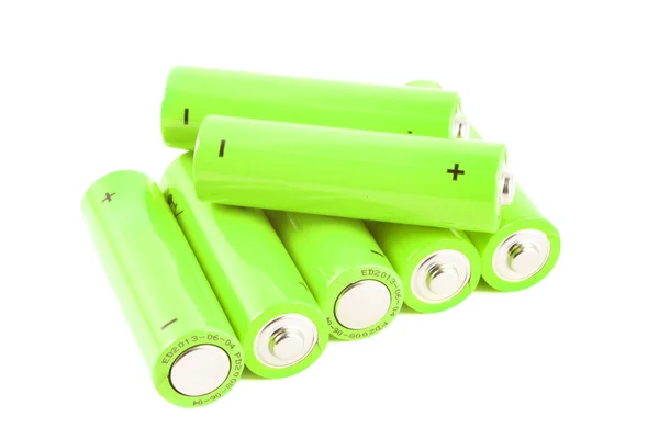 Pilha de baterias pequenas — Fotografia de Stock