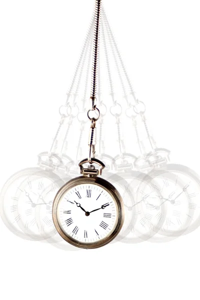 Серебряные часы — стоковое фото