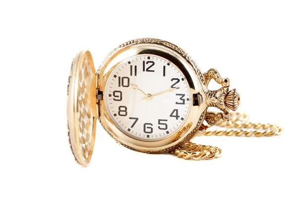 Złoty zegarek kieszonkowy — Zdjęcie stockowe