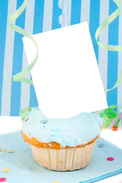 Leere Karte Cupcake — Stockfoto