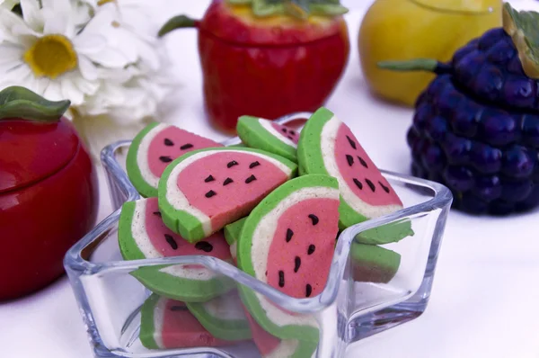 Water melon cookies — Stock Photo, Image