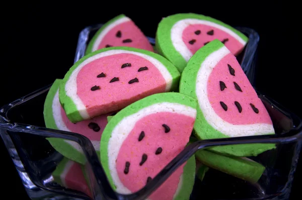 Vodní meloun soubory cookie — Stock fotografie