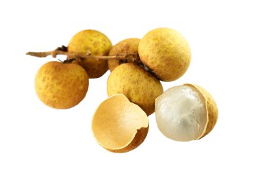 Longan, LamYai - thai fruit isolated on clipart