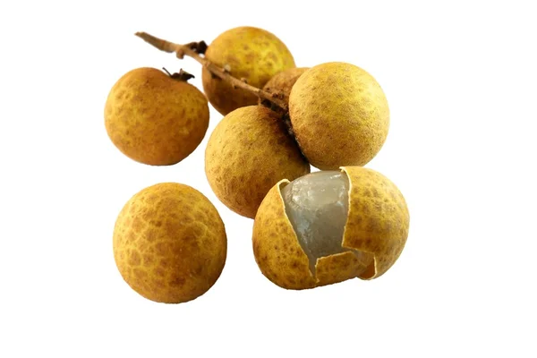 Longan, LamYai - thai fruit isolated on — Stock Photo, Image