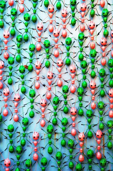 Modello di sfondo con formiche metalliche . — Foto Stock